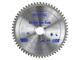 Faithfull TCT Cross Cut Mitre Saw Blade 216mm  X 30mm X  60T £47.99
